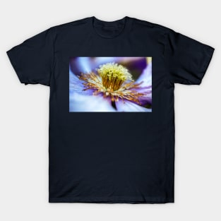 Water Drops On Clematis Flower T-Shirt